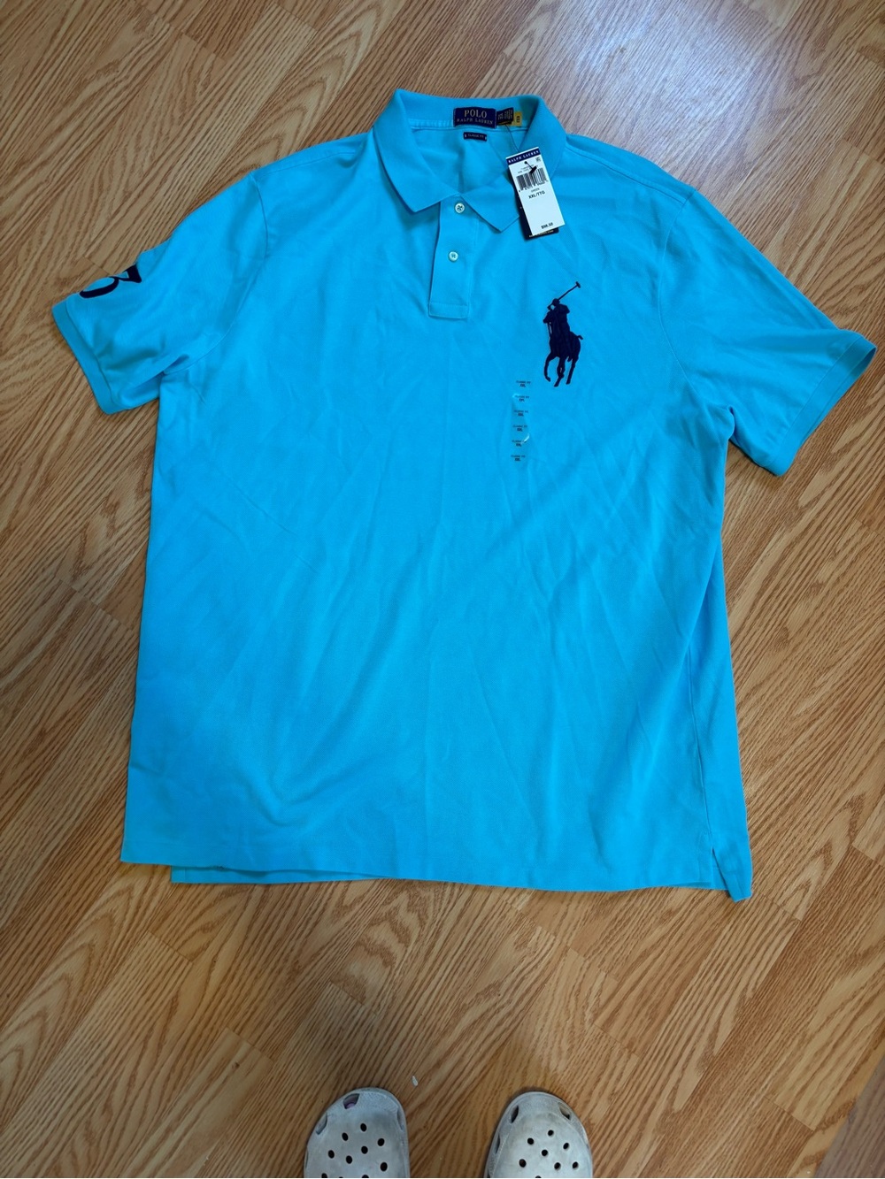 Polo by Ralph Lauren Men’s Classic fit Polo Shirt in Aqua nwt size xxl